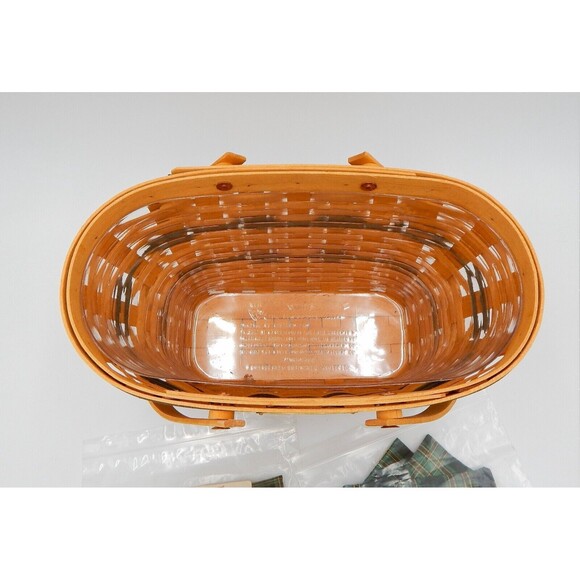 Longaberger Traditions 1997 Fellowship Basket Lid Liner Protector Handle Gripper - Picture 5 of 10
